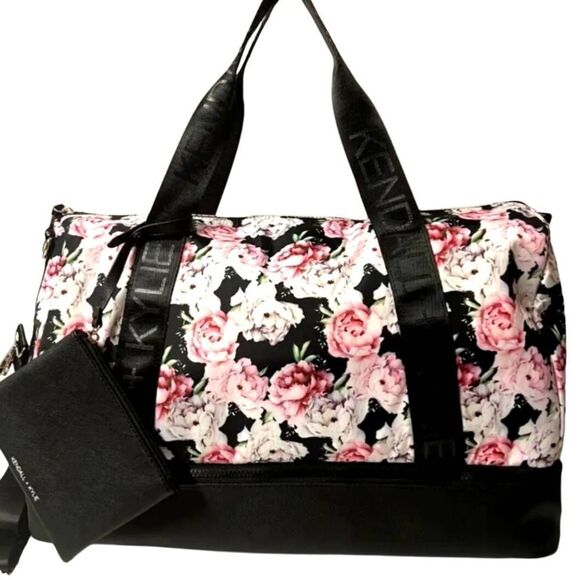 Kendall & Kylie Floral Weekender w/Detachable Wristlet - Picture 2 of 13